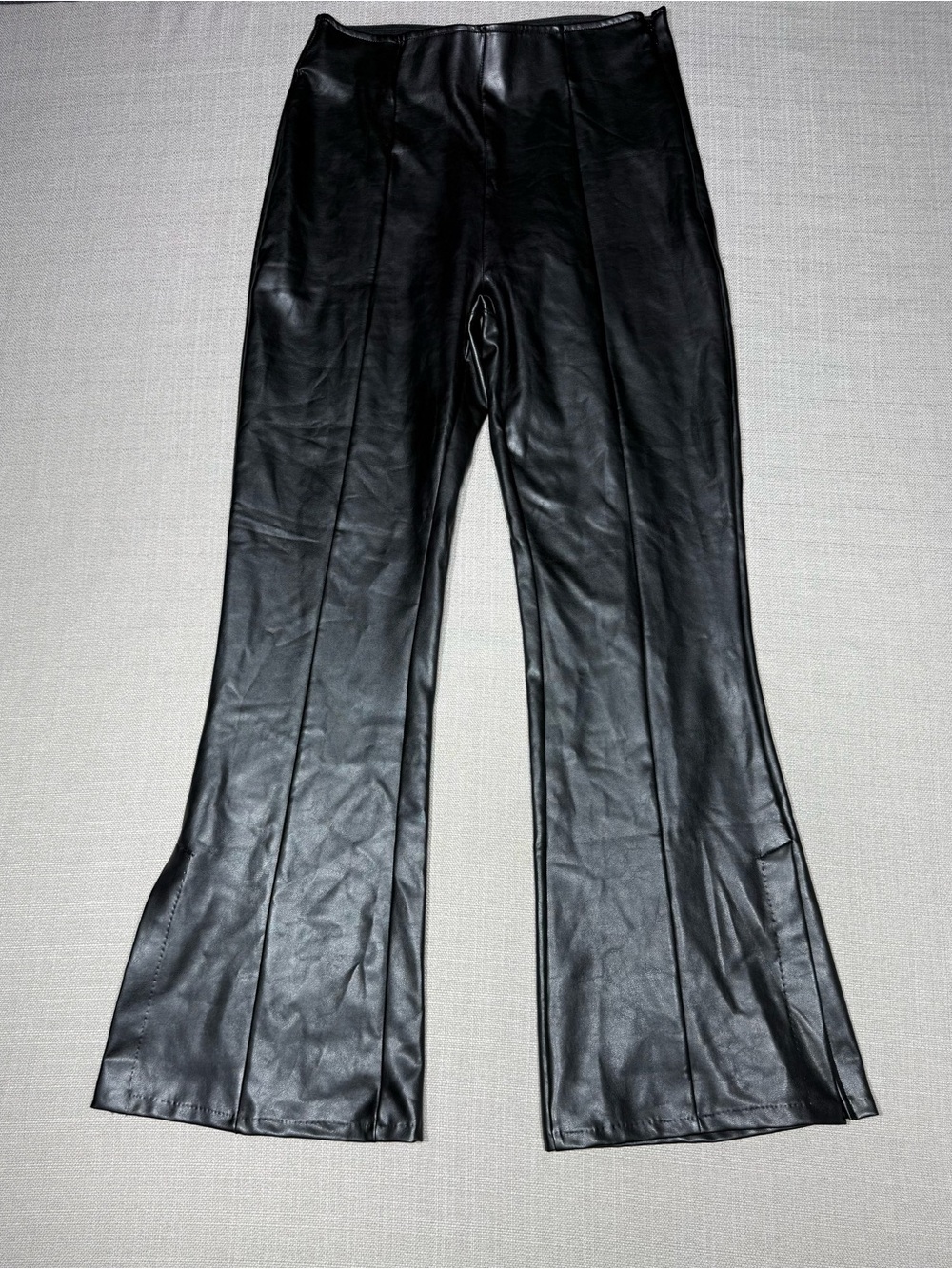 Abercrombie & Fitch Black Vegan Leather Pants